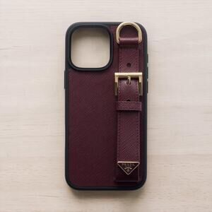 Prada Saffiano Leather iPhone 16 Pro Max Case
